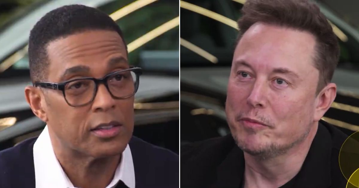 Don Lemon, left, interviewed Elon Musk, right, for his new show.