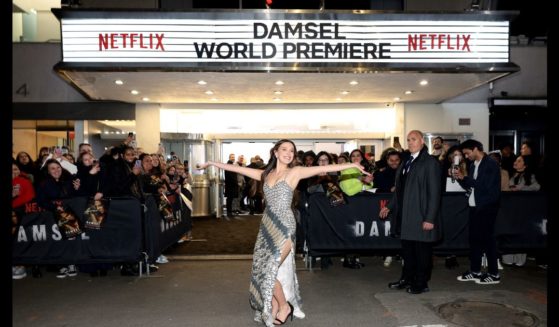 "Stranger Things" star Millie Bobbie Brown at the premiere for "Damsel" in New York City in 2024.
