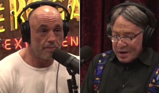 Podcast host Joe Rogan, left, confronted Google AI researcher Ray Kurzweil over the lack of privacy on people's phones and other devices.