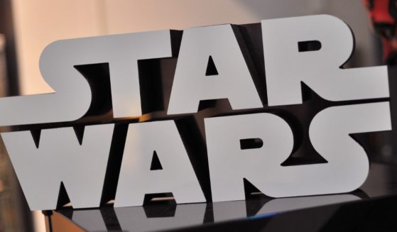 A Star Wars logo sitting on top of a popcorn machine inside Rancho Obi-Wan in Petaluma, California, in 2015.