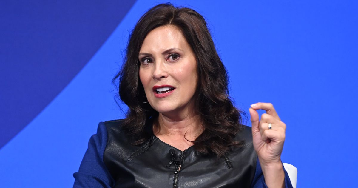 Michigan Gov. Gretchen Whitmer speaks during the Clinton Global Initiative meeting at Hilton Midtown in New York on Sept. 19.