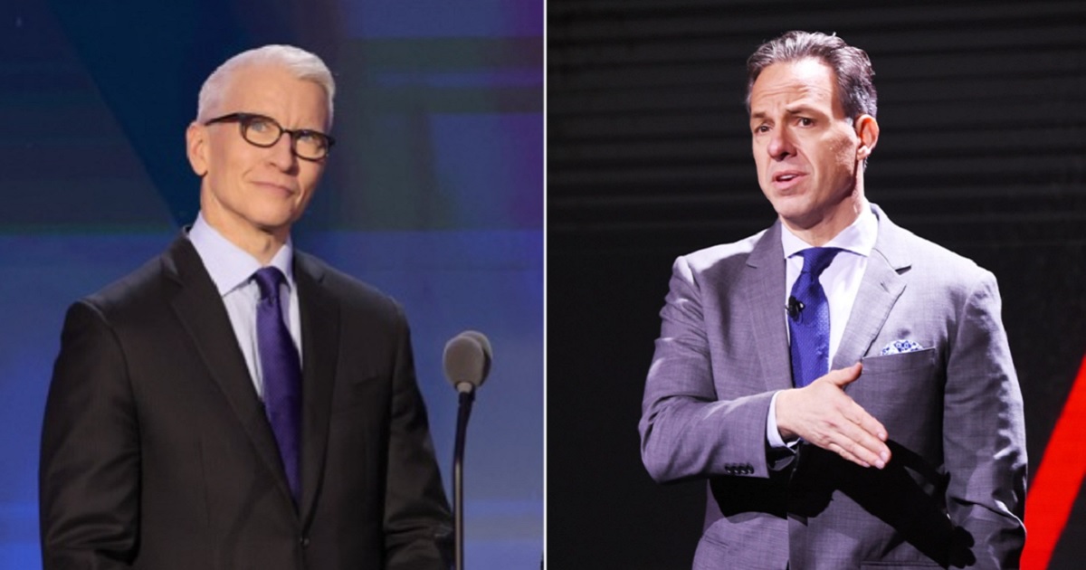 CNN's Anderson Cooper, left; Jake Tapper, right.