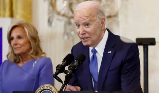 President Joe Biden, pictured at the White House on Monday at a Women’s History Month reception.