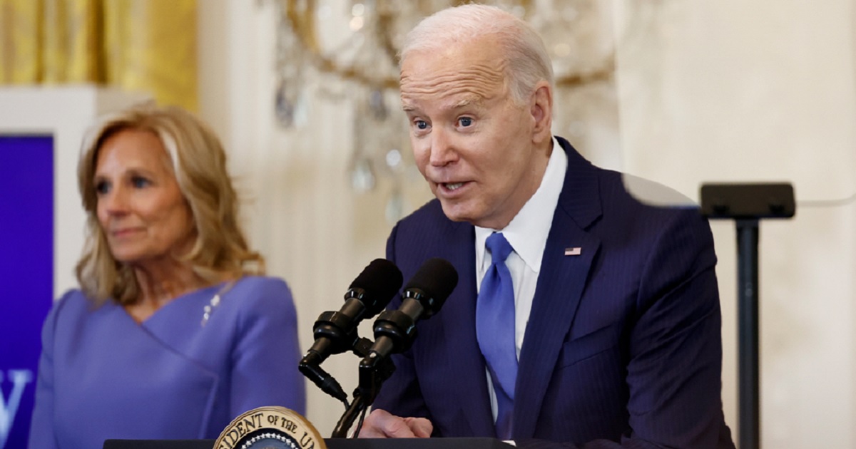 President Joe Biden, pictured at the White House on Monday at a Women’s History Month reception.