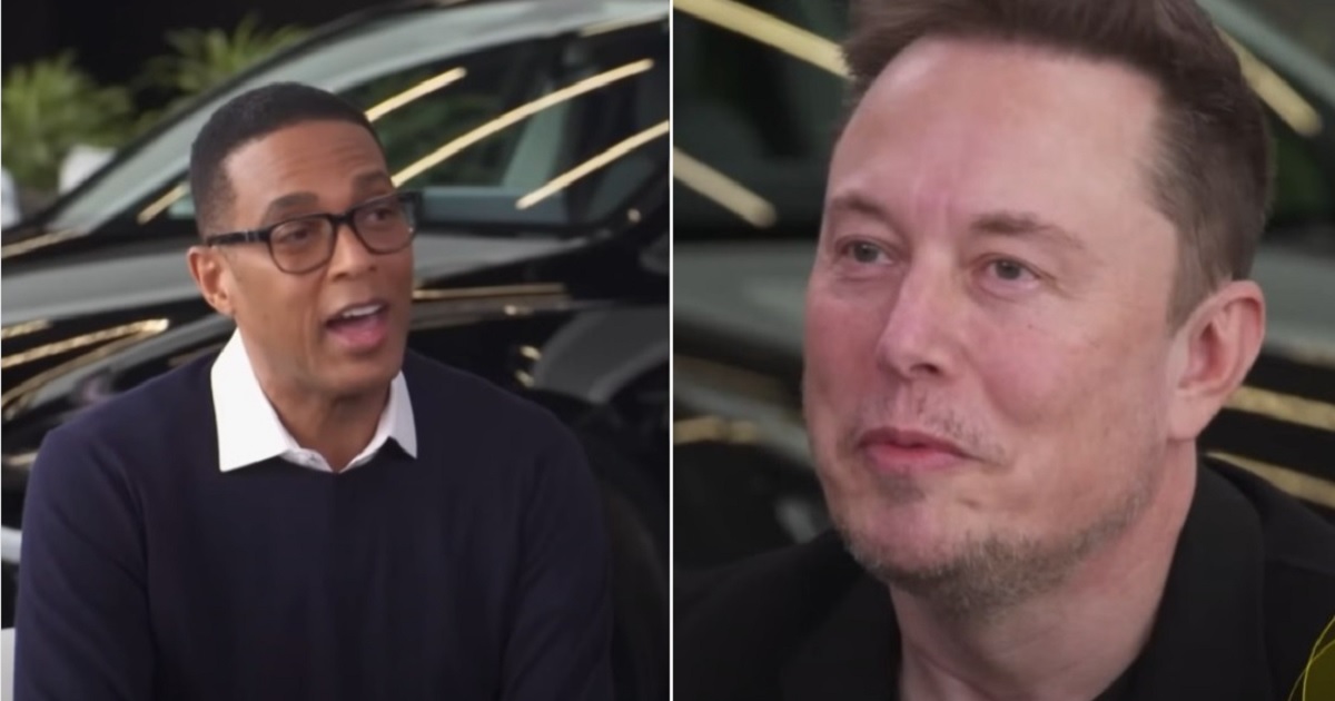 Former CNN anchor Don Lemon, left; X owner Elon Musk, right.