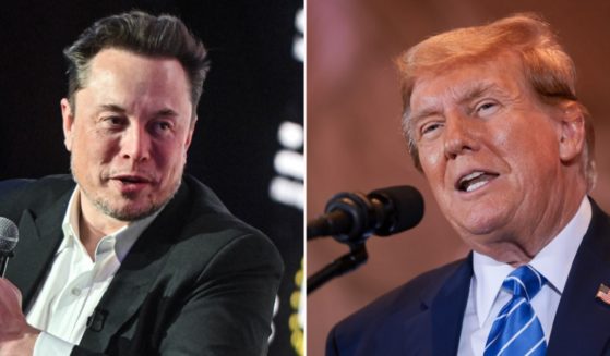 Elon Musk, owner of the social media platform X, left; former President Donald Trump, right.