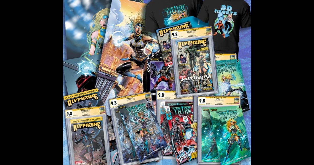 This Twitter screen shot shows a number of different comics and products available through the Rippaverse.