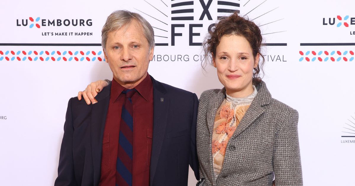 (L-R) Viggo Mortensen and Vicky Krieps attend the Closing Ceremony during the Lux Film Festival on March 9, 2024 in Luxembourg, Luxembourg.