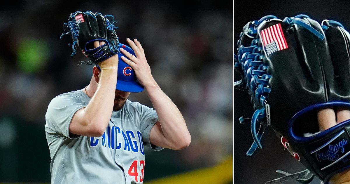 Chicago Cubs player asked to take off glove featuring American flag for being a distraction