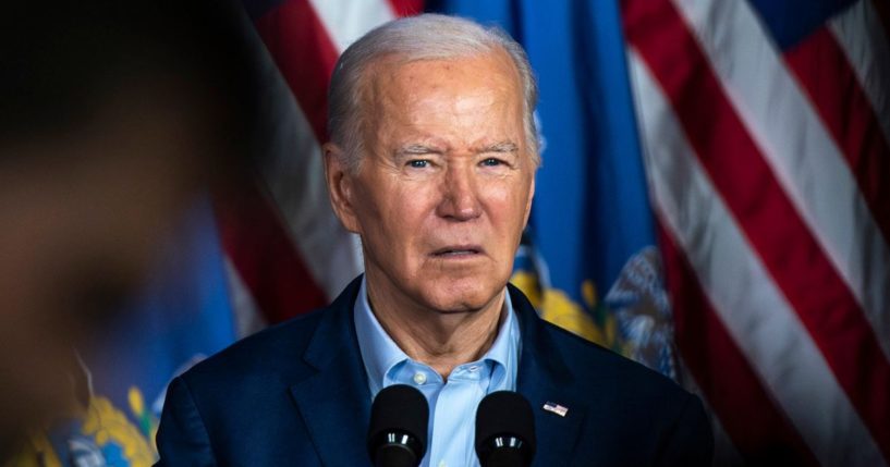 President Joe Biden speaks at a campaign event in Scranton, Pennsylvania, on Tuesday.