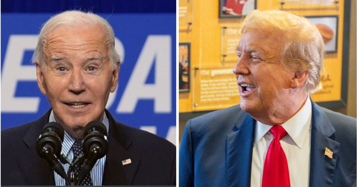 President Joe Biden, left, and former President Donald Trump.