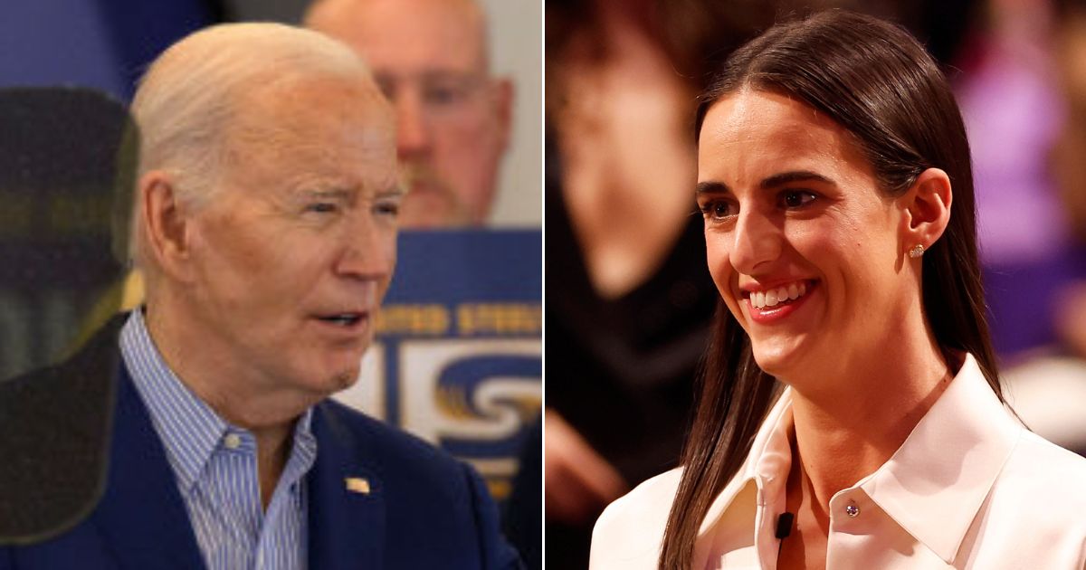 President Joe Biden's social media account lamented Tuesday that women in sports, like Caitlin Clark, right, "are not paid their fair share."