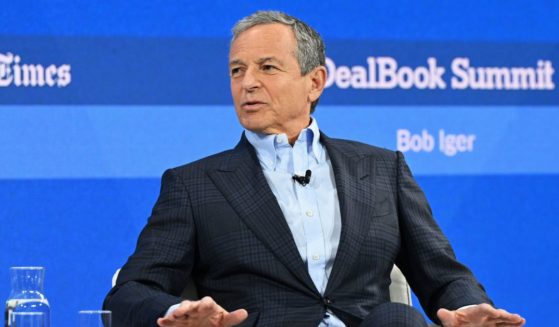 The Walt Disney Company CEO, Bob Iger, appearing on stage at The New York Times Dealbook Summit 2023 in New York City.