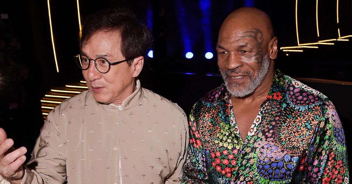 Jackie Chan pictured next to Mike Tyson at the Closing Night Gala Dinner of the Red Sea International Film Festival in 2022.