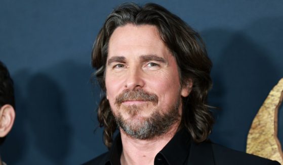 Actor Christian Bale at the Los Angeles premiere for 2022's "The Pale Blue Eye."