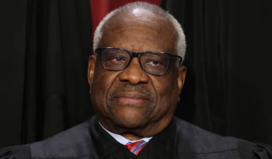 United States Supreme Court Associate Justice Clarence Thomas poses for an official portrait at the East Conference Room of the Supreme Court building in Washington, D.C., on Oct. 7, 2022.