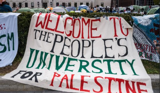 A pro-Palestinian tent encampment remained at New York's Columbia University Friday, after a deadline that had been set by campus officials passed.