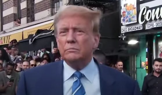 After his second day in court in New York City on Tuesday, former President Donald Trump visited a bodega in Harlem, where he was greeted by a large group of supporters and took the time to answer several questions.