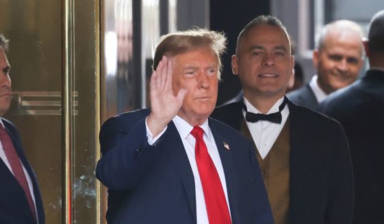 former President Donald Trump leaving Trump Tower
