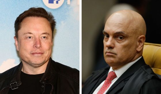 Tesla founder Elon Musk, left, and Brazilian Supreme Court judge Alexandre de Moraes.