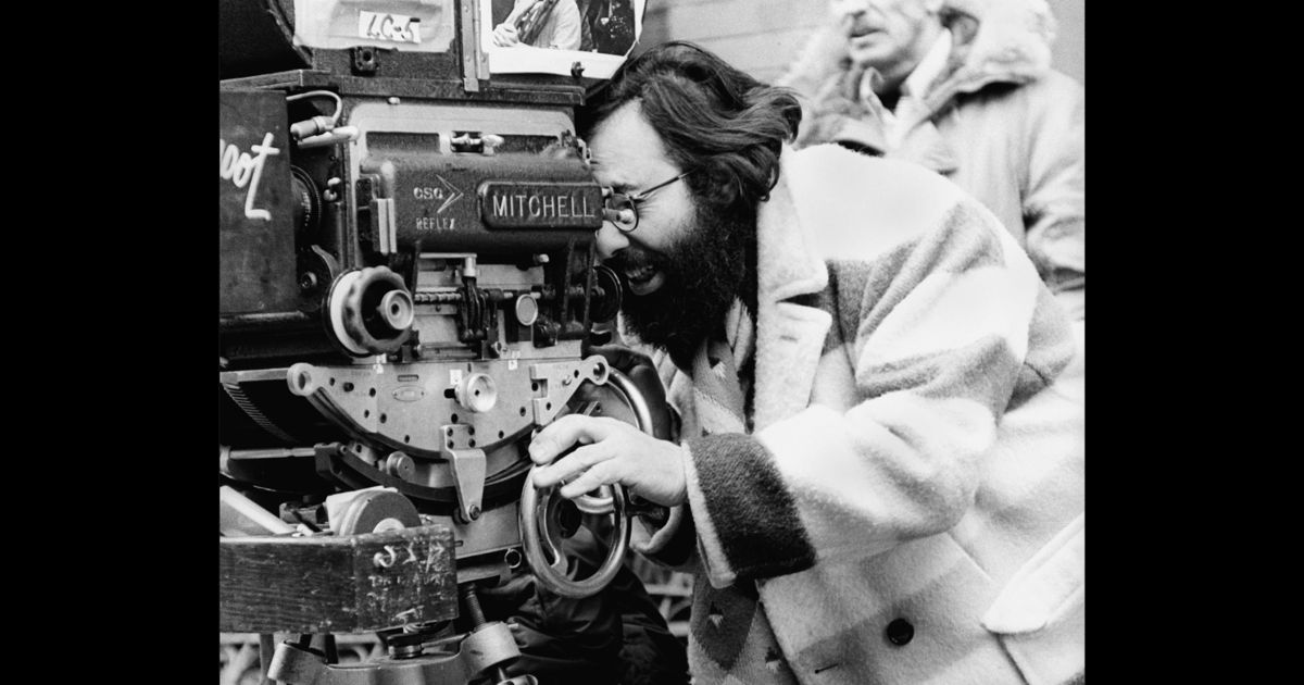 Frances Ford Coppola on the set of "The Godfather Part II" in New York, New York.