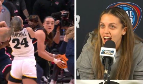 As an avalanche of hate rolls toward her for the sin of being on the winning end of a disputed call at the close of the Iowa-UConn women’s basketball game Friday night, Iowa guard Gabbie Marshall said she is just tuning it all out.