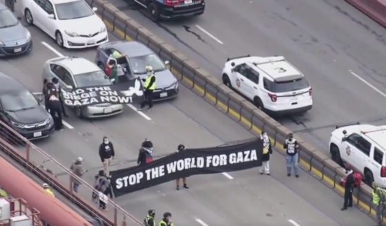 On Monday, a group of pro-Palestinian protesters forced the Golden Gate Bridge in San Francisco to shut down after they blocked traffic.