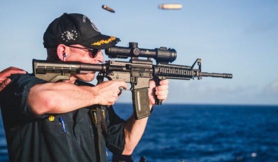 An Instagram photo posted by the U.S. Navy drew barbs on social media for its "backward" rifle" image.