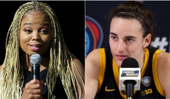 Sports journalist Jemele Hill, left, went on a rant on X after Caitlin Clark, right, was selected as the first overall pick in the WNBA Draft, complaining that Clark was not making enough money.