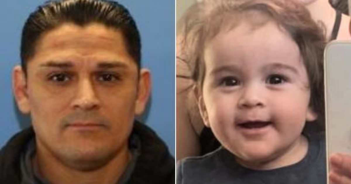 Authorities are searching for Elias Huizar, left, and his 1-year-old son, Roman, right.