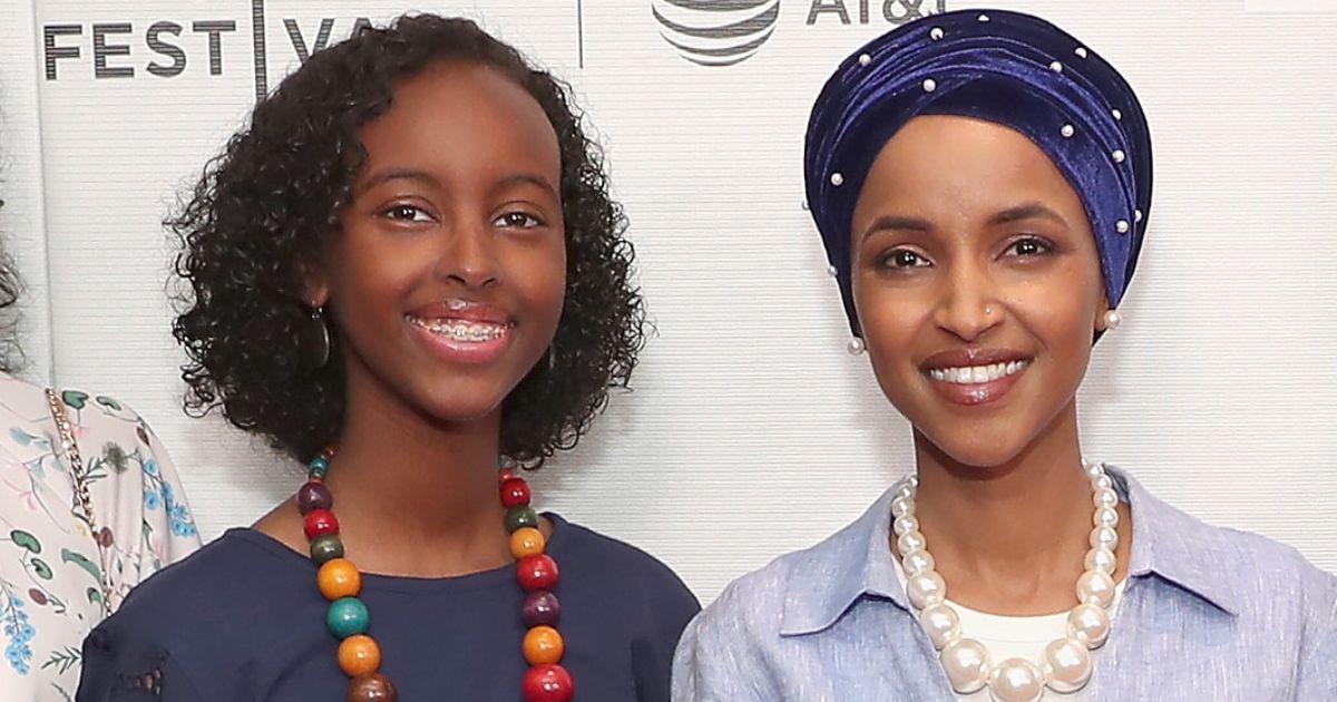 Isra Hirsi, left, is seen in a 2018 photo with her mother, Rep. Ilhan Omar.