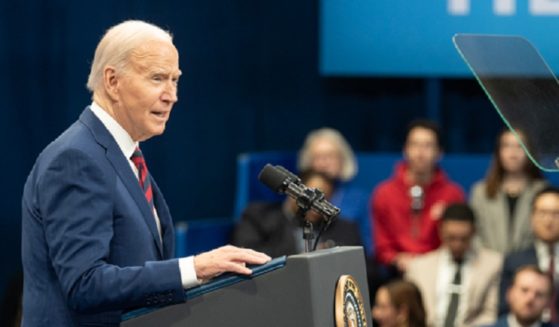 President Joe Biden, pictured in a March 26 file photo speaking in Raleigh, North Carolina.