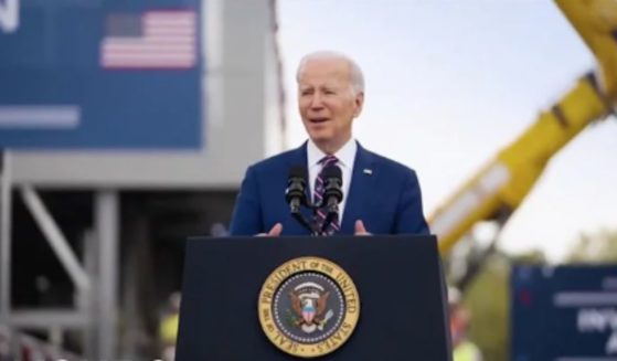 Joe Biden in a campaign ad