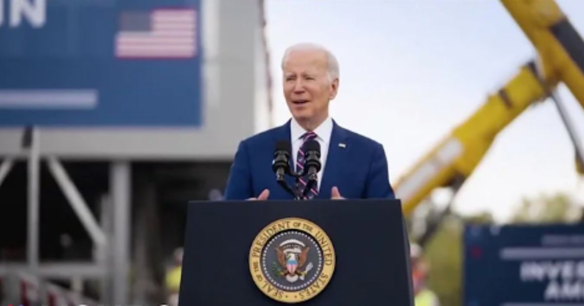 Joe Biden in a campaign ad