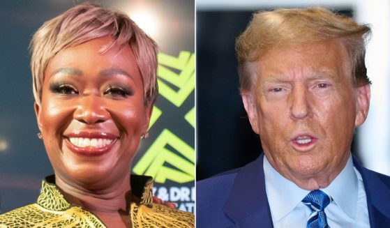 MSNBC Joy Reid, left, could hardly contain her joy when listing the black political figures who have brought charges against former President Donald Trump, right.