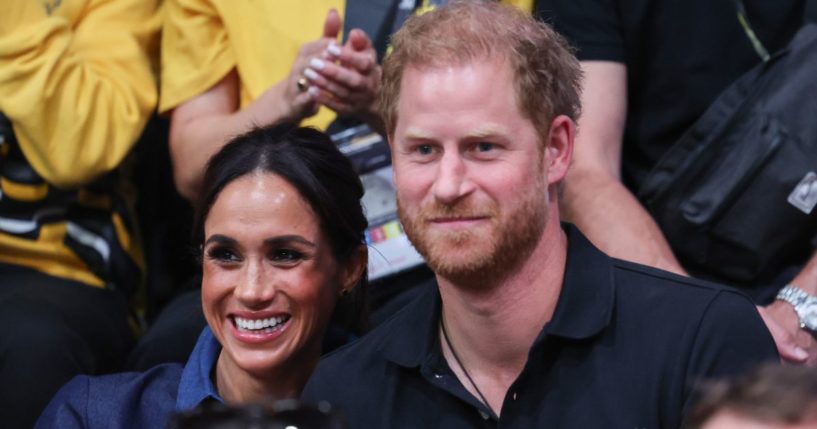 Meghan, Duchess of Sussex and Prince Harry, Duke of Sussex, attend the sitting volleyball finals at the Merkur Spiel-Arena during the Invictus Games in Duesseldorf, Germany, on Sept. 15.