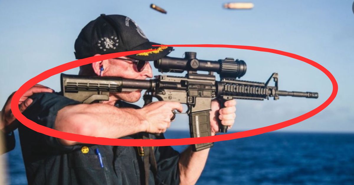 The photo released on social media by the U.S. Navy has gone viral for all the wrong reasons.