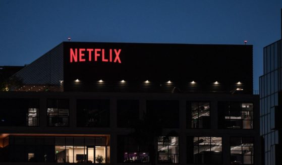 The Netflix Inc. building located in Los Angeles, California, on Sunset Boulevard.