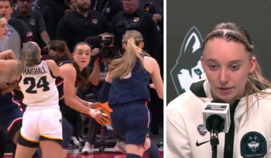 UConn women's basketball player Paige Bueckers responds to the controversial call in Friday's game against Iowa and Caitlin Clark - 'A lot of mistakes.'