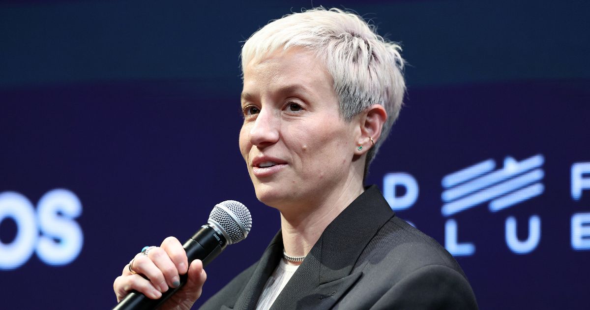 Megan Rapinoe speaks during the Business of Women Sport Summit presented at Chelsea Factory in New York on Tuesday.