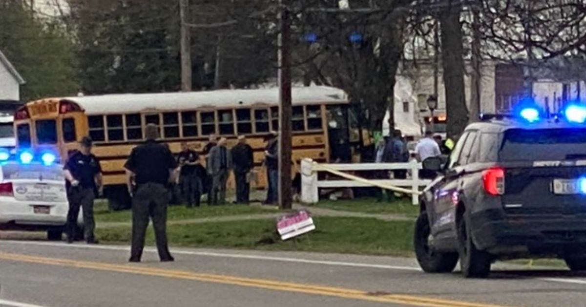 The school bus driver and several children were taken to the hospital after the accident Wednesday in Eleanor, West Virginia.