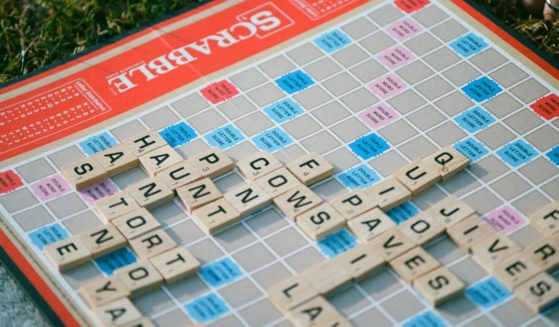 A classic Scrabble game, as it was originally produced by Milton Bradley, is seen in a 2018 file photo.