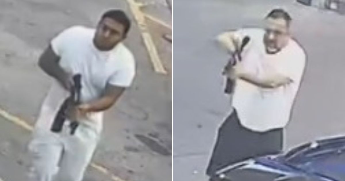 Police in Houston released these photos of suspects in Monday night's shooting.