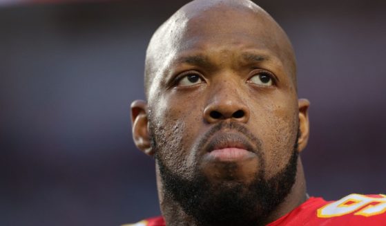 Terrell Suggs of the Kansas City Chiefs looks on before Super Bowl LIV against the San Francisco 49ers in Miami, Florida, on Feb. 2, 2020.