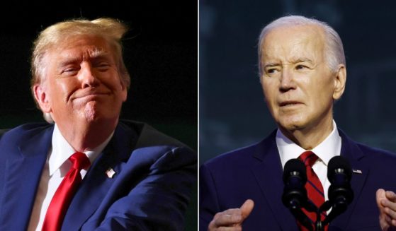At left, Republican presidential candidate and former President Donald Trump speaks during a campaign event at Greensboro Coliseum in Greensboro, North Carolina, on March 2. At right, President Joe Biden delivers remarks at the North America's Building Trades Unions Legislative Conference at the Washington Hilton in Washington on Wednesday.