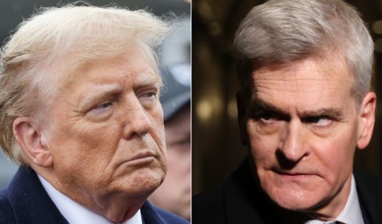 Former President Donald Trump, left, took to his Truth Social platform on Monday, calling GOP Sen. Bill Cassidy, right, "one of the worst senators in the United States Senate."