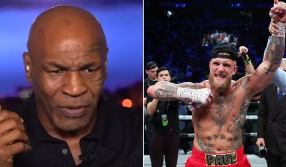 Mike Tyson, left, talked about his upcoming fight with Jake Paul, right, during an appearance on Fox News' "Hannity."