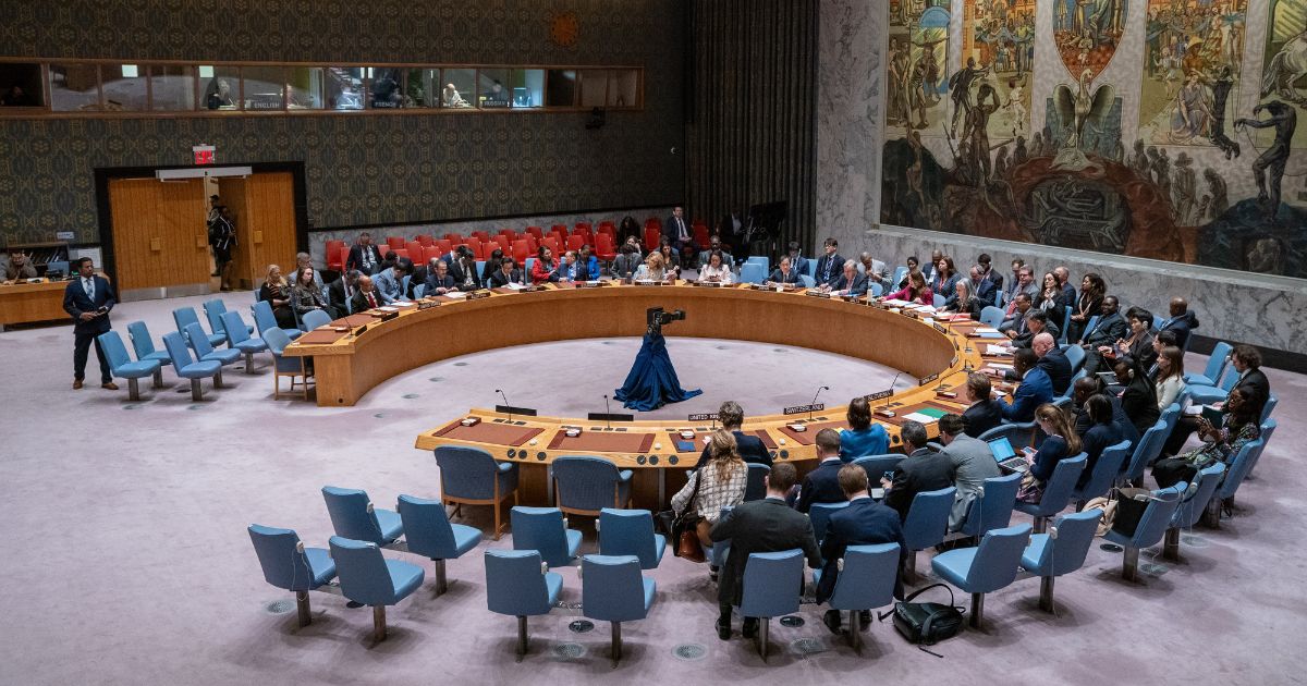 The United Nations Security Council meets at U.N. Headquarters in New York City on April 14.