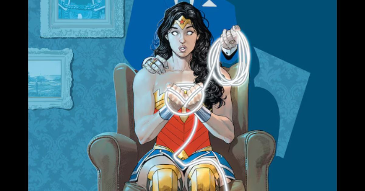The cover of the newly-released DC comic "Wonder Woman #8."