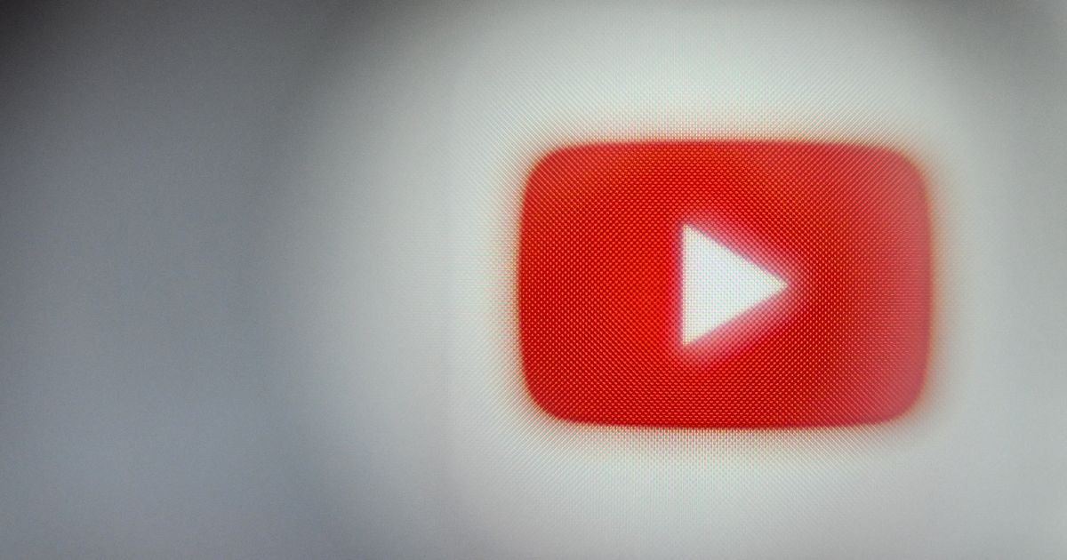 This illustration photograph taken on December 22, 2023, shows the logo of video sharing portal Youtube diplayed on a smartphone screen, in Frankfurt am Main, western Germany.